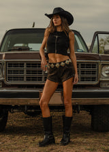THE RODEO SUEDE HOT SHORT