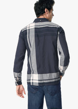 NAVY PLAID