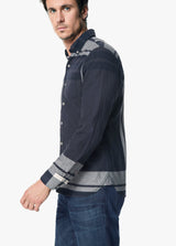 NAVY PLAID