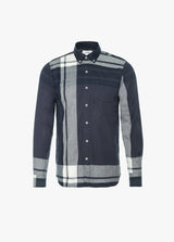 NAVY PLAID