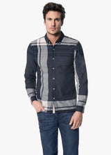 NAVY PLAID