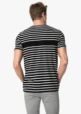 BLACK W/ WHITE STRIPE
