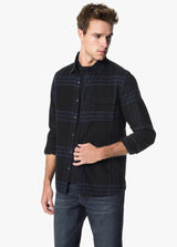 FADED INK PLAID