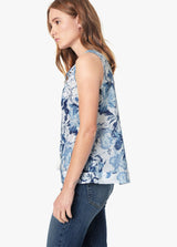 BLUE HIBISCUS PRINT