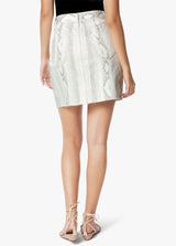 THE A-LINE MINI SKIRT - VESPER WHITE