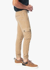 DROP YOKE CARGO JOGGER - CAMEL