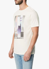 MIXED PHOTO S/S CREW NECK T-SHIRT - NATURAL