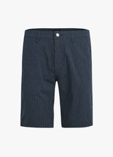 BRIXTON TROUSER SHORT - NAVY WHITE STRIPE