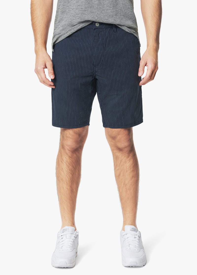 BRIXTON TROUSER SHORT - NAVY WHITE STRIPE