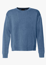 THE L/S CREW NECK - INDIGO