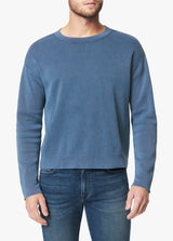 THE L/S CREW NECK - INDIGO