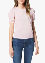 SOLID TWISTED SLEEVE TEE