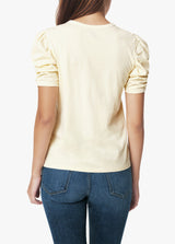 SOLID TWISTED SLEEVE TEE