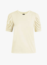 SOLID TWISTED SLEEVE TEE