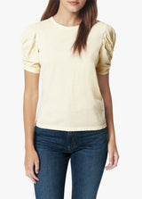 SOLID TWISTED SLEEVE TEE