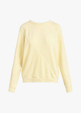 CONTRAST TWISTED RAGLAN SLEEVE SWEATSHIRT