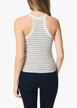 STRIPE HALTER - GREY WHITE STRIPE