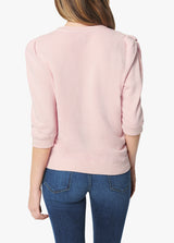 FOLDED PUFF SLEEVE SWEATSHIRT