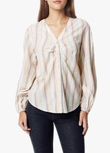 PEACH MIXED STRIPE