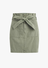 PAPERBAG UTILITY SKIRT - ARMY GREEN