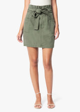 PAPERBAG UTILITY SKIRT - ARMY GREEN